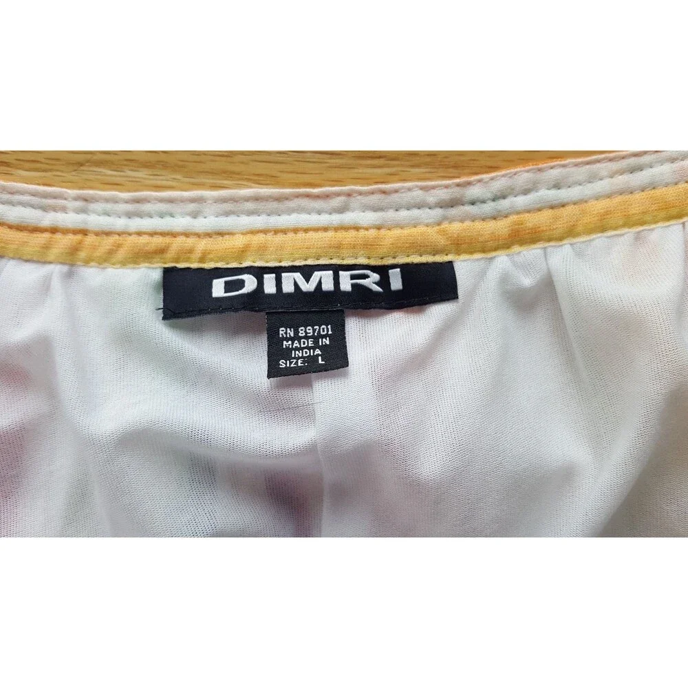 Dimri‎ Boho Peasant Maxi Lined Skirt Hippie Festival Gypsy SIZE L Rayon & Cotton